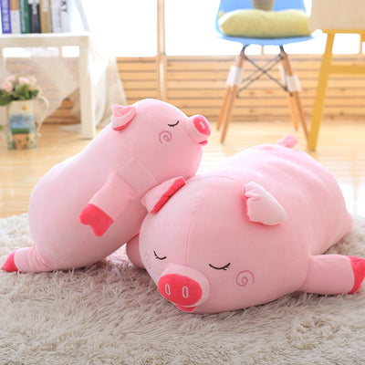 Giant Sleeping Pig Plush Toy