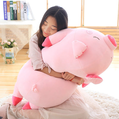 Giant Sleeping Pig Plush Toy