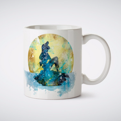 Mermaid in Sea Painting Mug