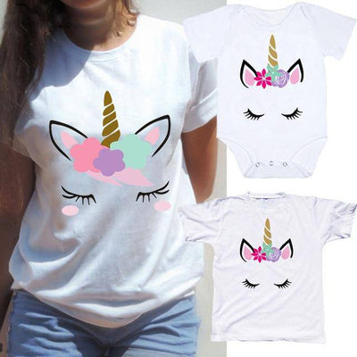 Matching Unicorn Family T-shirt (Mom/Kids/Baby)