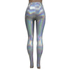 Holographic Wide Leg Flare Bell Bottom Pants