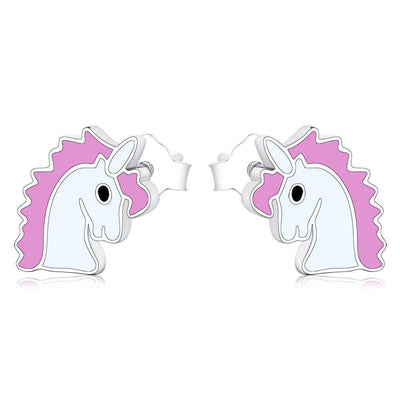 Tiny Unicorn Stud Earrings