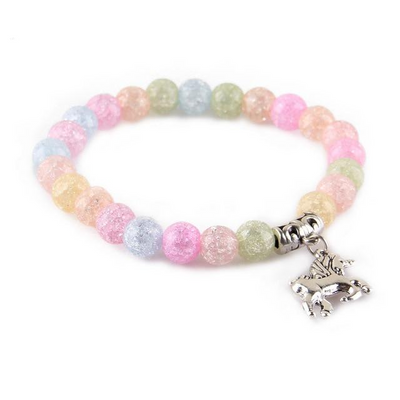 Unicorn Charm Beads Bracelet