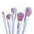 5-10pcs Unicorn Rainbow Makeup Brushes Set