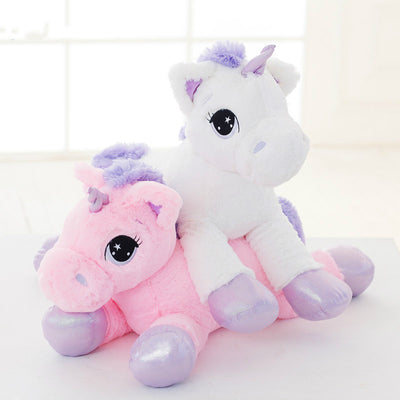 65cm Pink White Unicorn Fluffy Plush Toy - Well Pick Review
