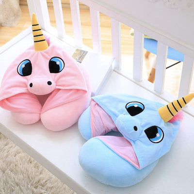 Blue Pink Unicorn Travel Cushion - Well Pick Review