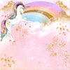 Gold-Stars Rainbow Unicorn Photography Background