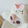 Fluffy Unicorn Cat Face Cushion