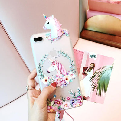 Unicorn Flower Phone Case