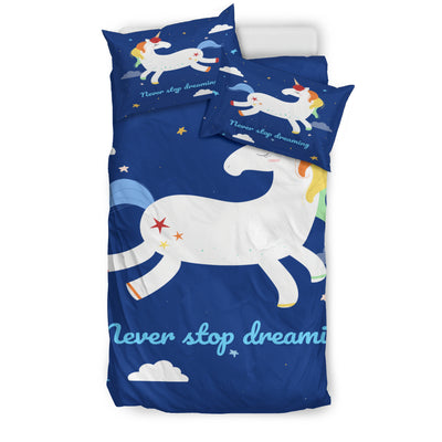 Unicorn Never Stops Dreaming Bedding Set
