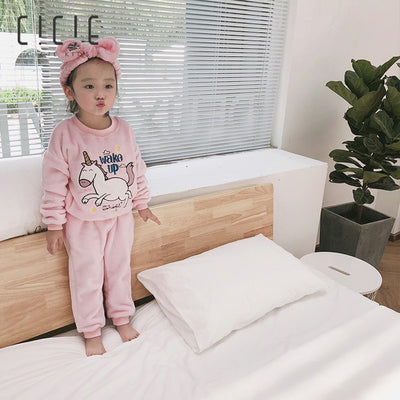 Comfy Toddles/Kids Unicorn Flannel Sleepwear