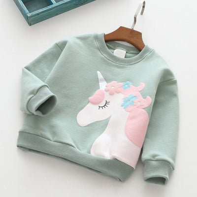 Girl Unicorn Long Sleeve Sweatshirt