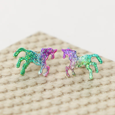 Glitter Unicorn Shinning Earrings