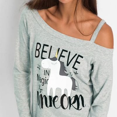 Unicorn Off Shoulder T-Shirt