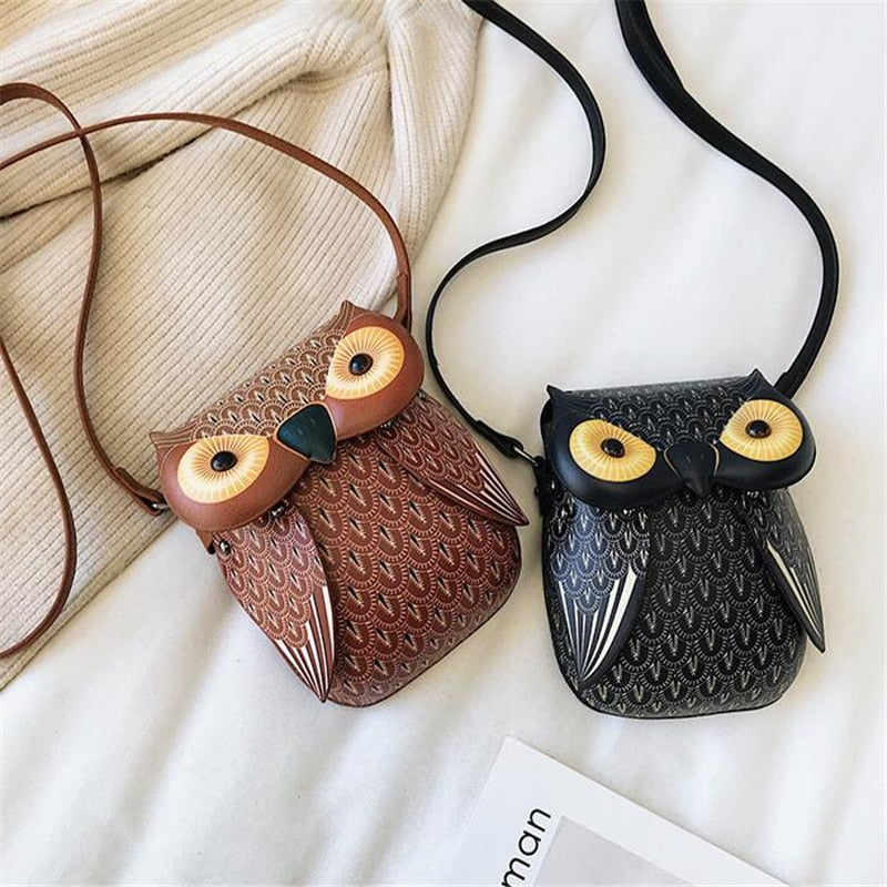 Girls Owl Crossbody Bag