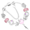 Pink Unicorn Charm Bracelet