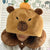 Plush Capybara Neck Pillow With Hat