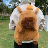 Fluffy Capybara Plush Backpack