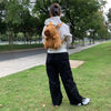 Fluffy Capybara Plush Backpack