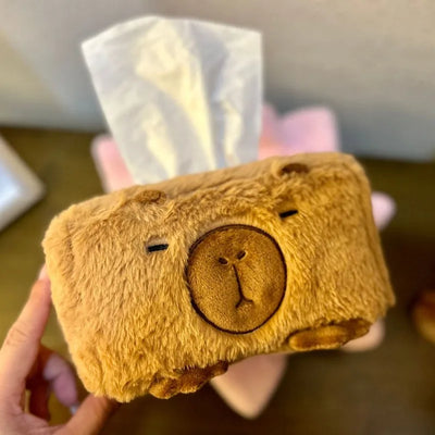 Capybara Plush Tissue Box