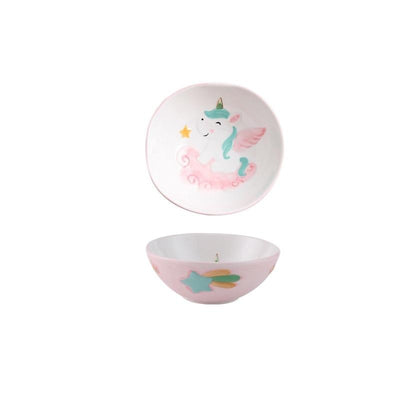 Unicorn Hand-Painted Ceramic Dinnerware