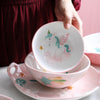 Unicorn Hand-Painted Ceramic Dinnerware