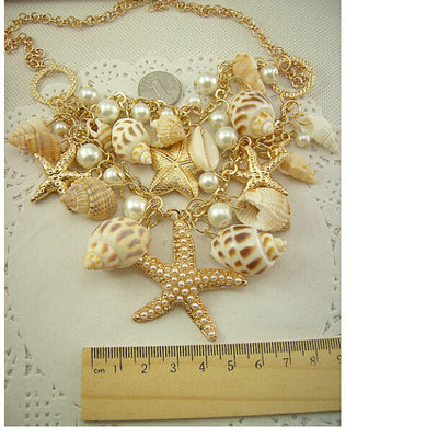 Conch Shell Starfish Pearl Necklace - Well Pick Review