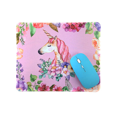 Pink Unicorn Mouse Pad