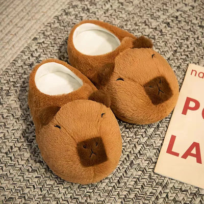 Comfy Capybara Plush Slippers