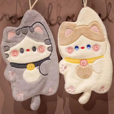 Lovely Cat Hanging Towel