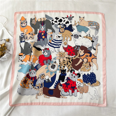 Cute Cat Patten Scarf