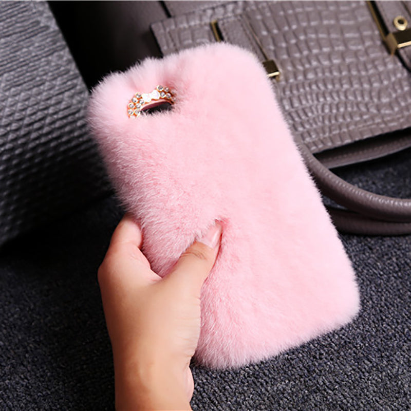 Pink Fluffy Fur Phone Case - Well Pick
