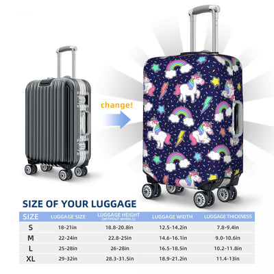 Cartoon Unicorn Luggage Cover