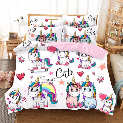 Cute Magic Unicorn Bedding Set