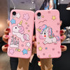 Pink Unicorn Design iPhone Case