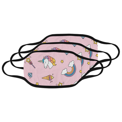 Pink Unicorn Rainbow Mask