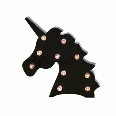 Black Unicorn Head LED Night Lamp - Well Pick Review