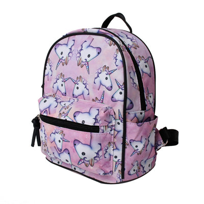 Unicorn Emoji Print Backpack
