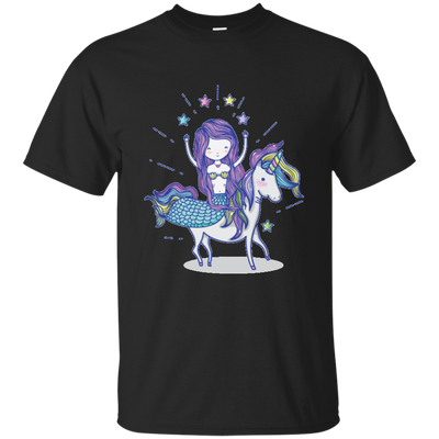 Mermaid Queen Riding Her Unicorn T-shirt