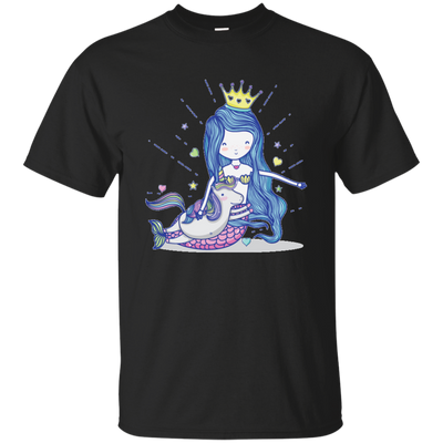 Mermaid Queen Hugging Her Unicorn T-shirt