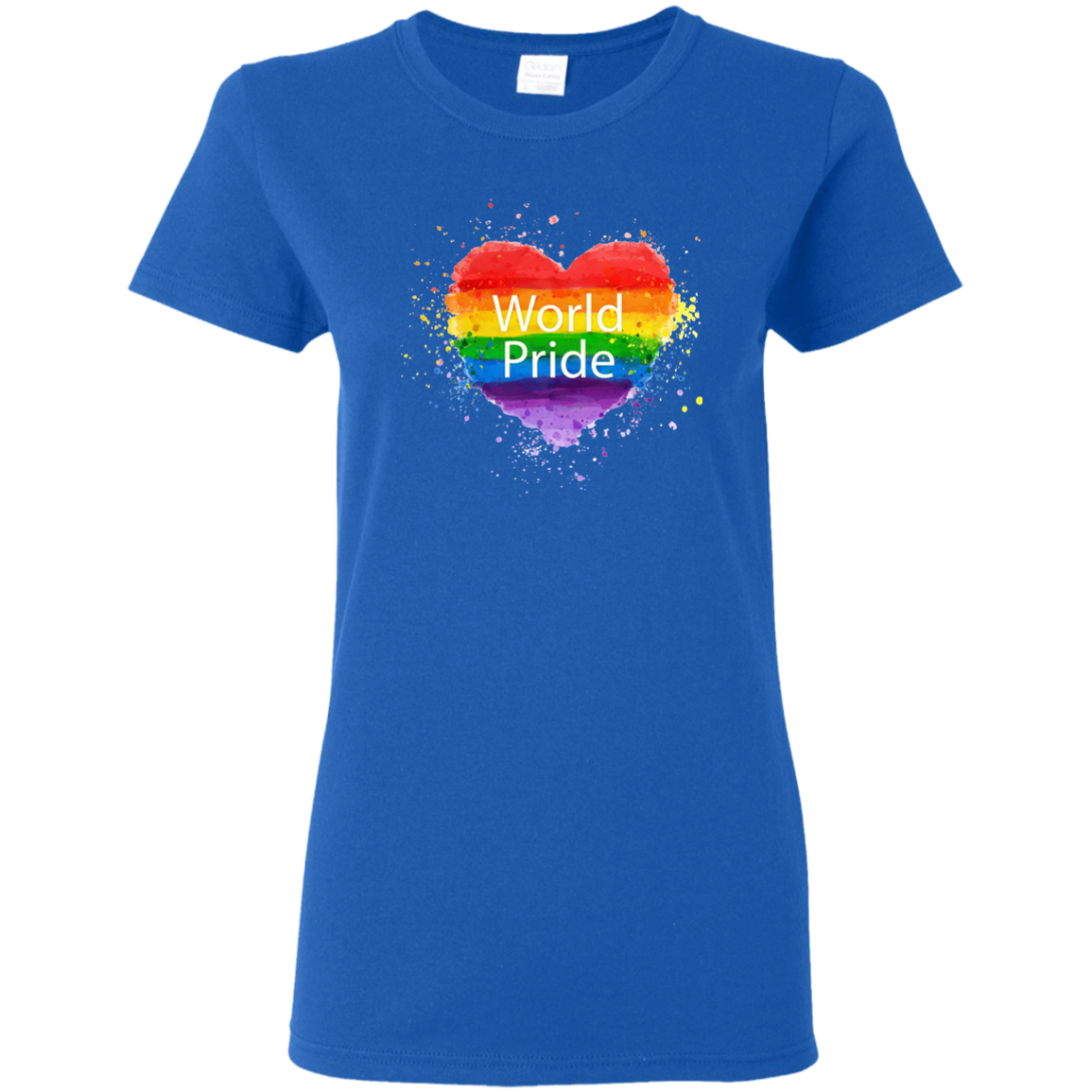 Be Proud Rainbow LGBT Pride Men's Graphic T-Shirt, Purple, 3X