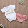 Hello World Baby Clothing Set