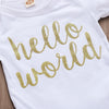 Hello World Baby Clothing Set