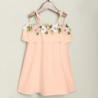 Embroidery Mother Daughter Dress