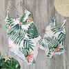 Tropical Leaf Family Matching Swimwear
