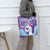 Purple Sequins Wing Unicorn Handbag