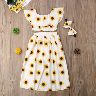 Baby Girl Sunflowers Clothing Set