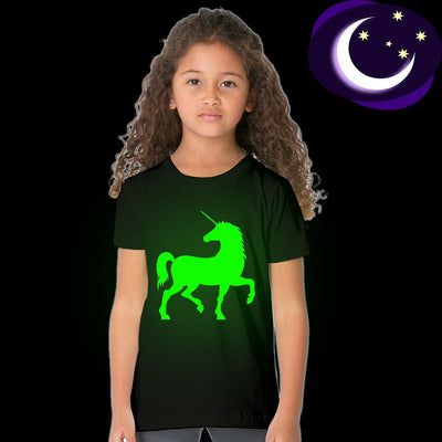 Glow in The Dark Unicorn Kid T-shirt