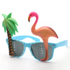 Funny Flamingo Beach Party Sunglasses