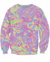 Iridescent Color Crewneck Sweatshirt